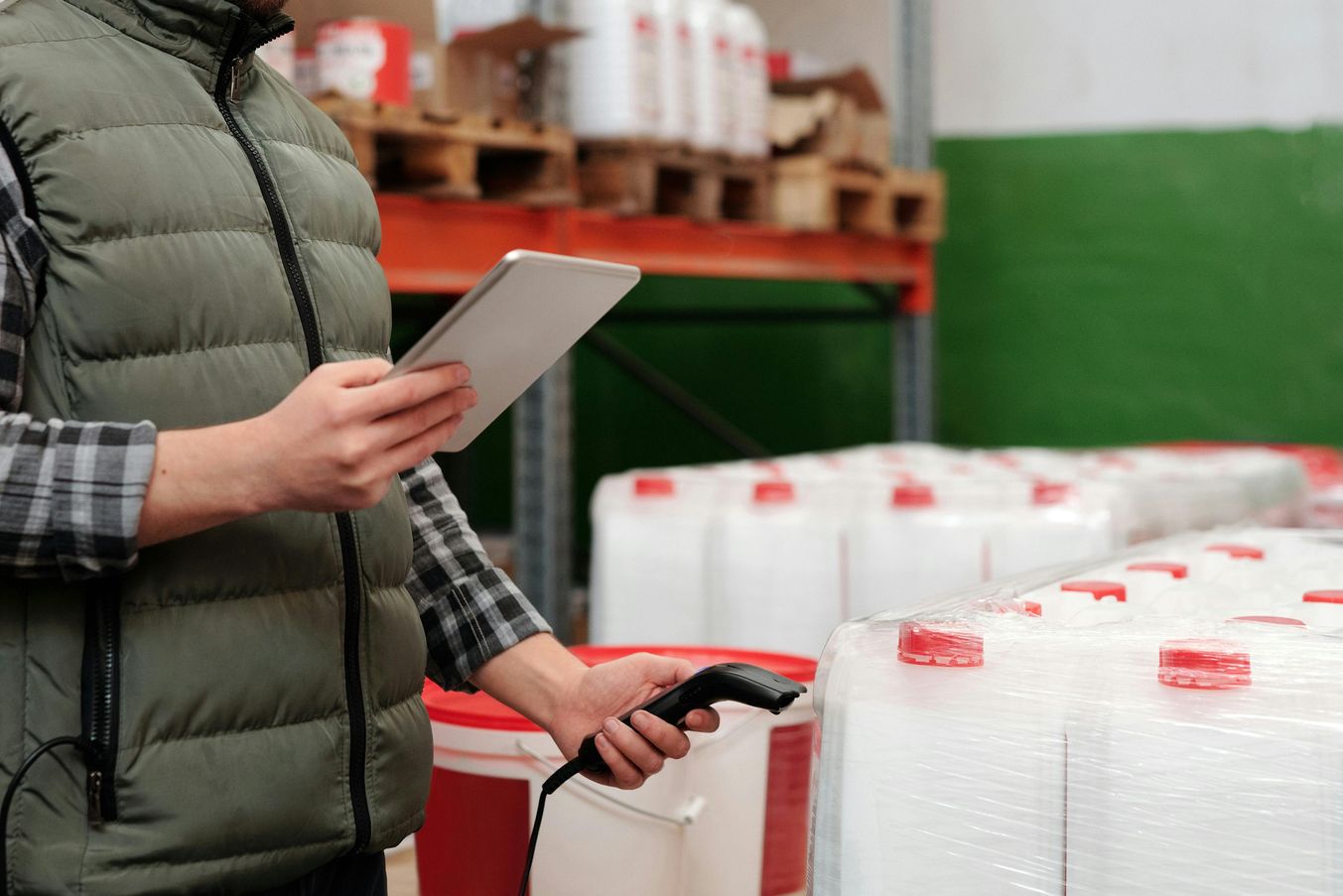 Woman listing to music